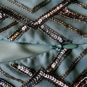 Bebe fancy dress tank top shoulders